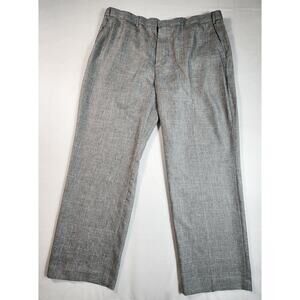 Adjust A Band Expandable Dress Pants Straight Leg Mens Size 44L Gray